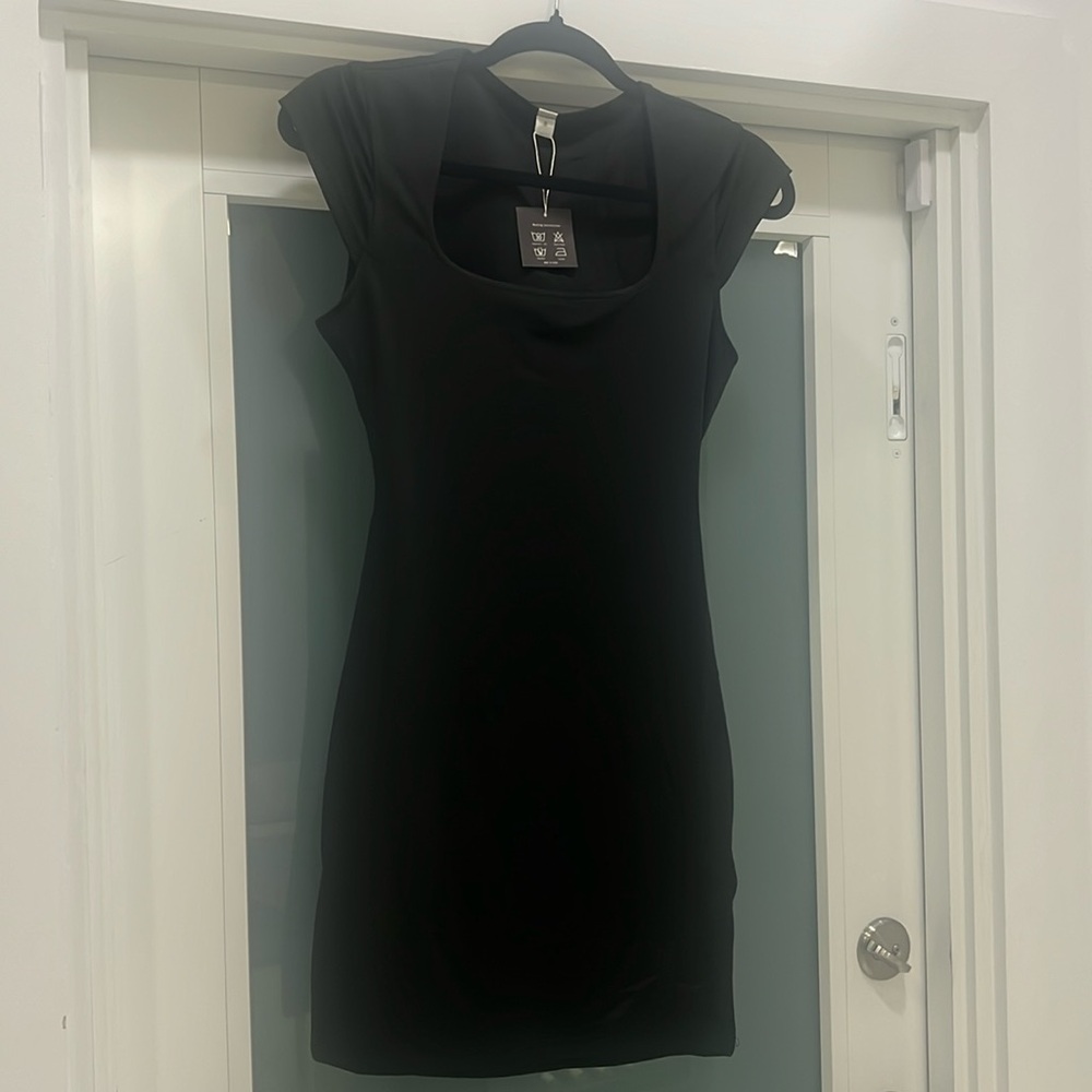 Black mini dress